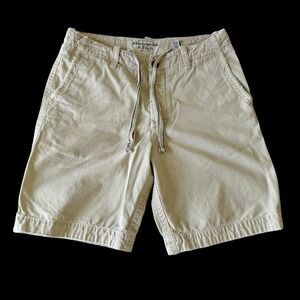 Vintage 90s Abercrombie & Fitch Shorts Men's Tan Khaki Chino Cotton Sz 34